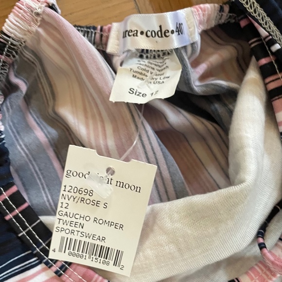 NWT Area Code 407 Gaucho Romper girls size 12 Adorable!! - Picture 2 of 5